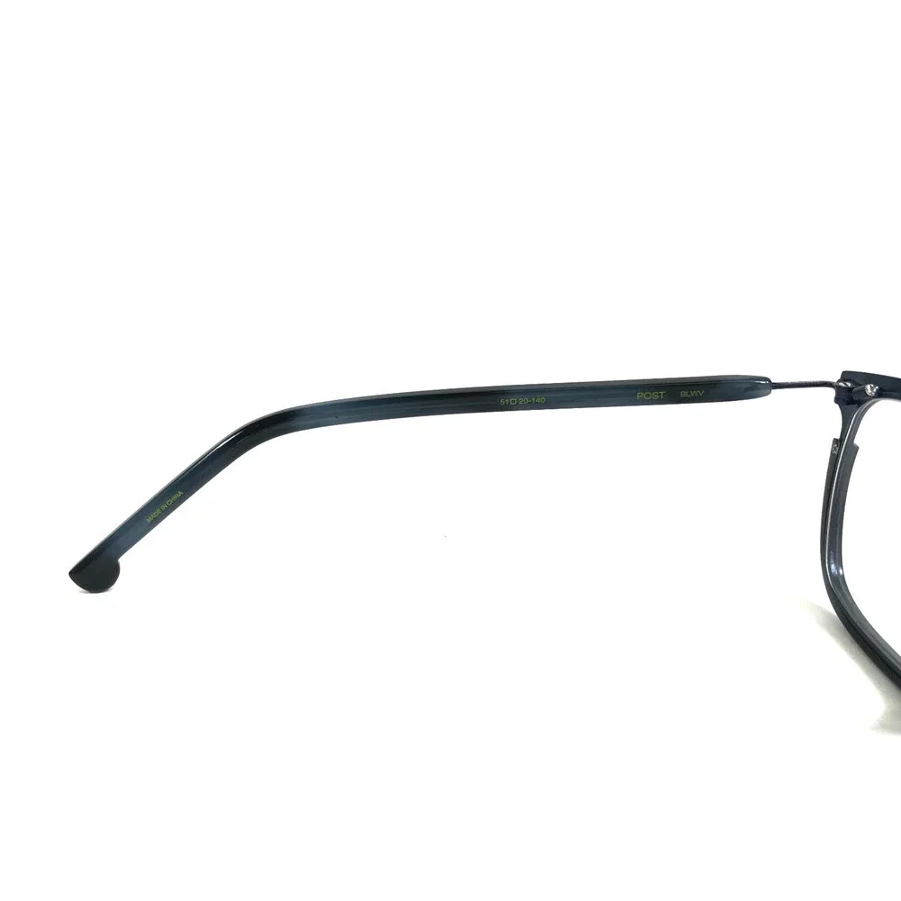Fiction Eyeglasses Frames POST BLWV Matte Blue Square Full Rim 51-20-140